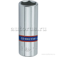 Головка торцевая глубокая шестигранная 1/4, 14 мм KING TONY 223514M